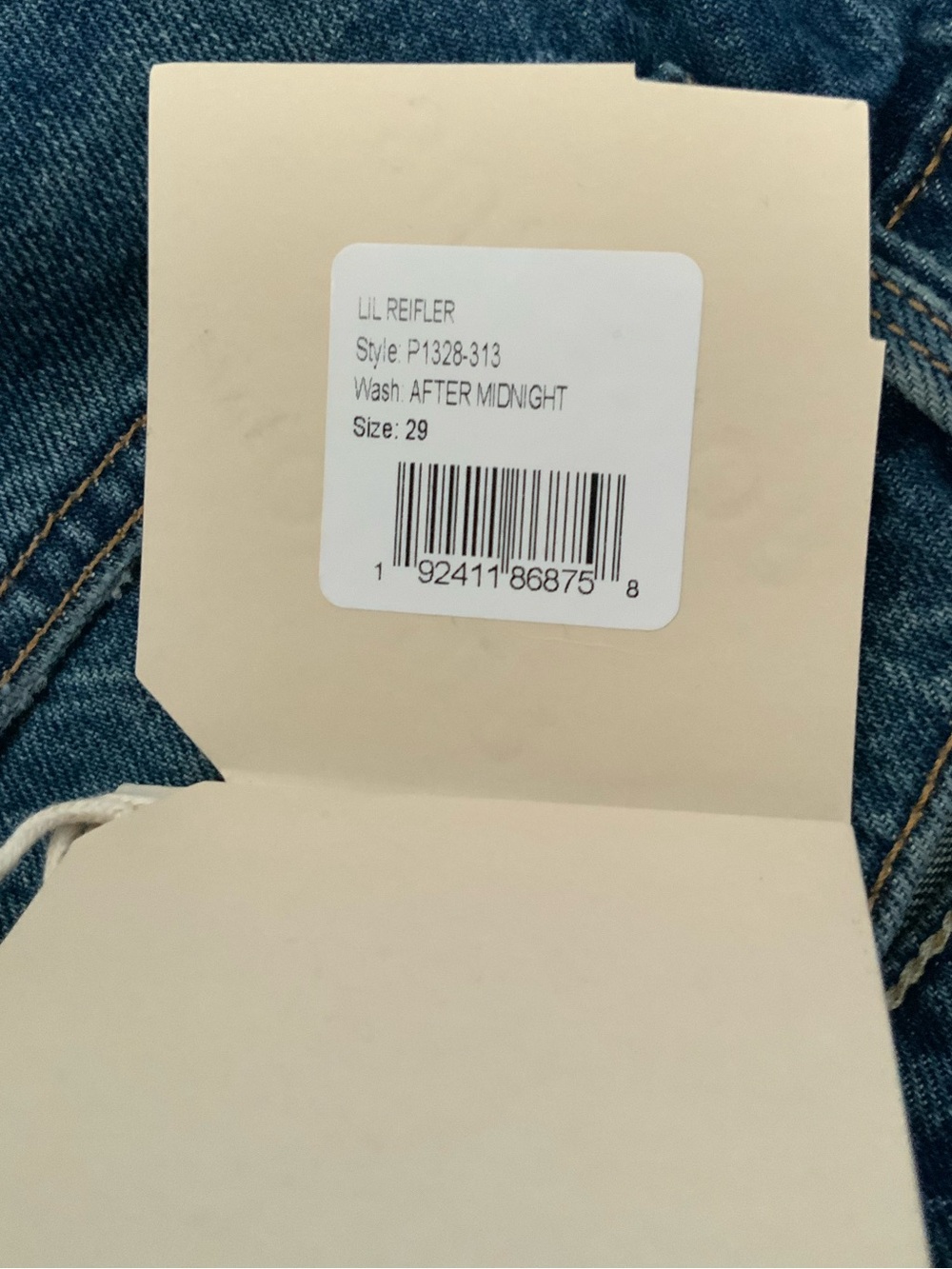 NWT MOTHER SUPERIOR Jeans Lil’ Mother Lil’ Reifler After Midnight Blue Size 29 - Picture 15 of 16